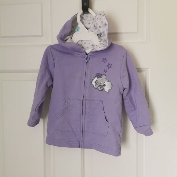 2/$15 Disney Dumbo toddler girls zip up hoodie